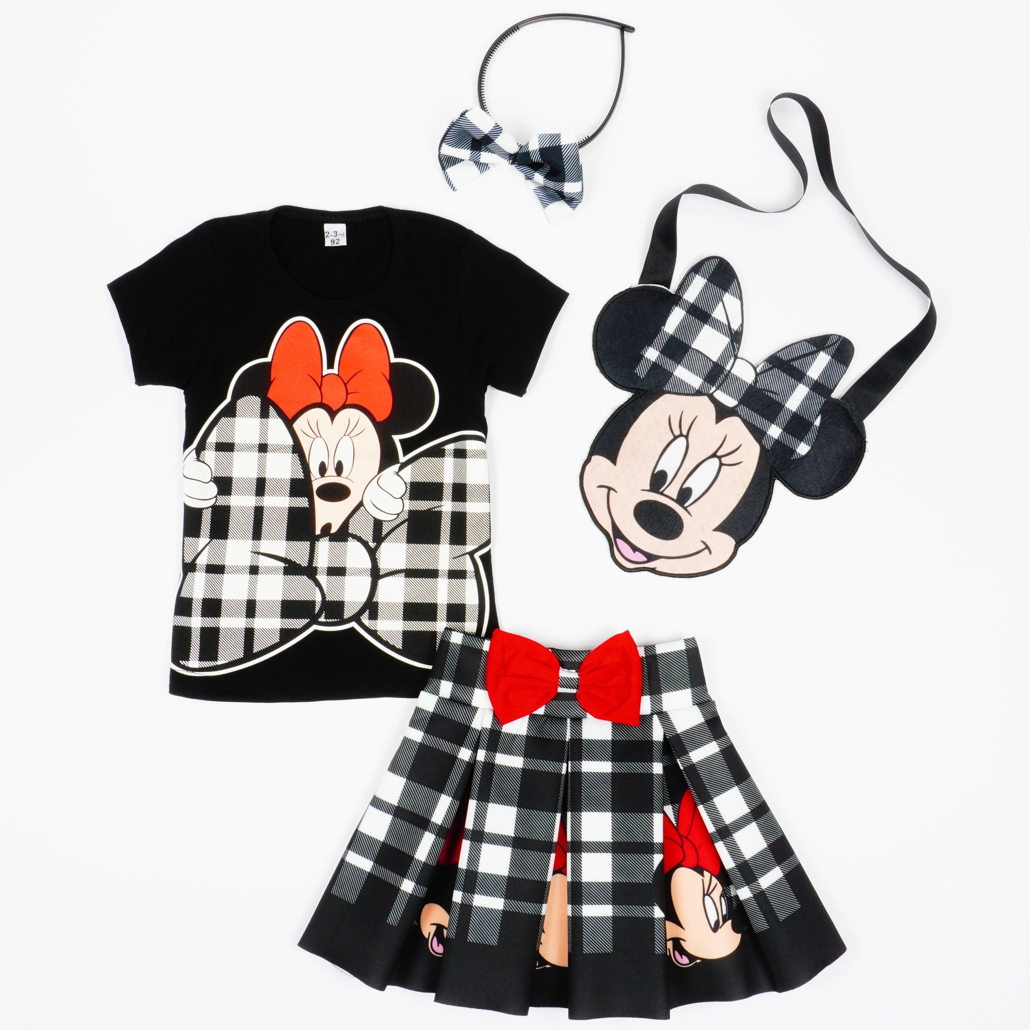 Girls' Minnie Mouse ' Printed Black/Red Set *Slim Fit* (18m-7y) - Clothes4Kids