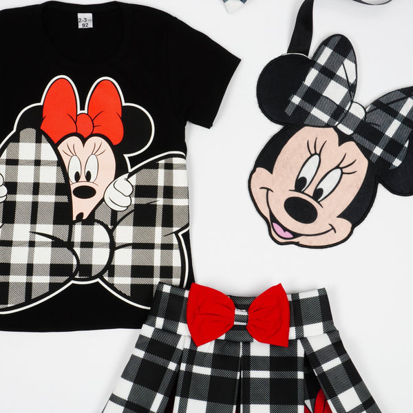 Girls' Minnie Mouse ' Printed Black/Red Set *Slim Fit* (18m-7y) - Clothes4Kids