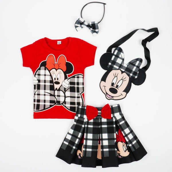 Girls' Minnie Mouse ' Printed Black/Red Set *Slim Fit* (18m-7y) - Clothes4Kids