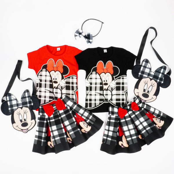 Girls' Minnie Mouse ' Printed Black/Red Set *Slim Fit* (18m-7y) - Clothes4Kids