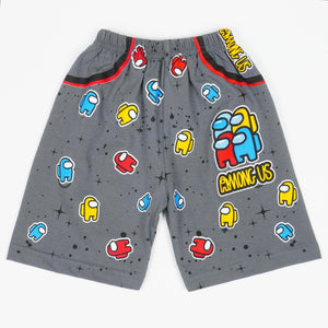 Boys' Among Us' Grey Shorts (4-7y) - Clothes4Kids