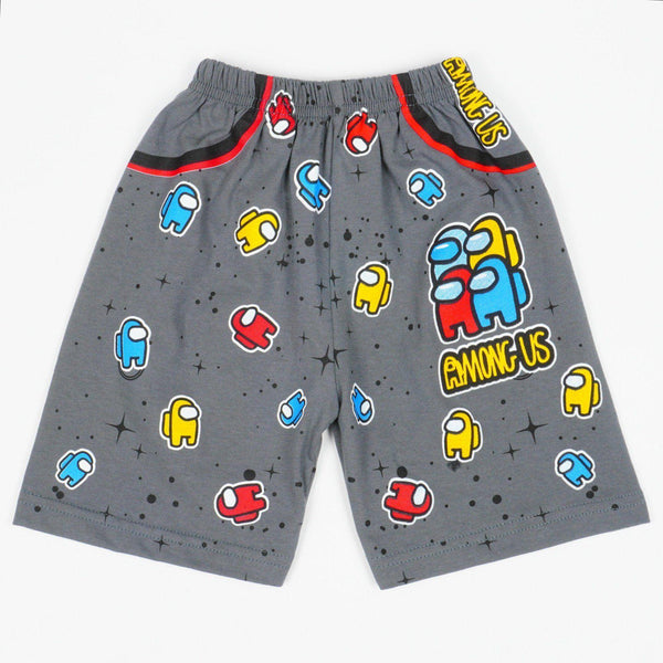 Boys' Among Us' Grey Shorts (4-7y) - Clothes4Kids