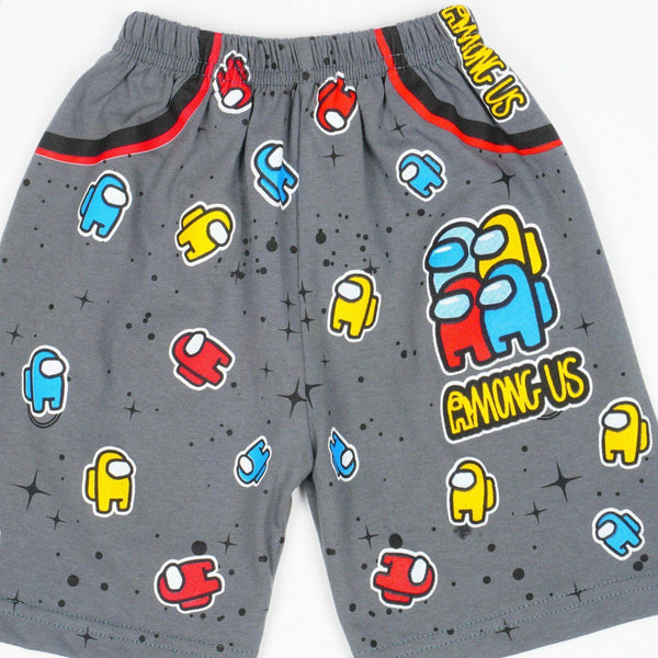 Boys' Among Us' Grey Shorts (4-7y) - Clothes4Kids
