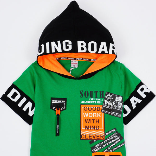 Boys' Boarding' Hooded T-Shirt (9-14y) - Clothes4Kids