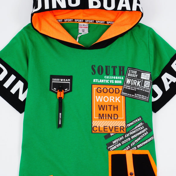 Boys' Boarding' Hooded T-Shirt (9-14y) - Clothes4Kids