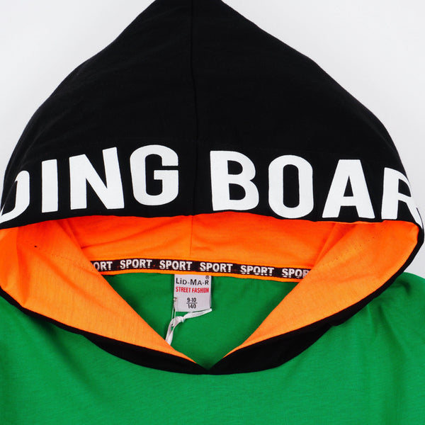 Boys' Boarding' Hooded T-Shirt (9-14y) - Clothes4Kids