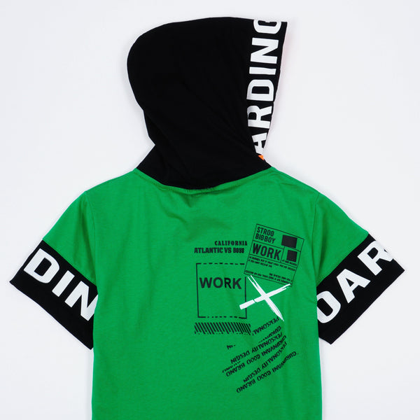 Boys' Boarding' Hooded T-Shirt (9-14y) - Clothes4Kids