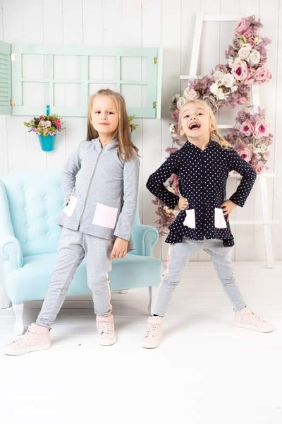 Girls' Bunny Winter Warm Navy Blue Hoodie (18m-9y) - Clothes4Kids