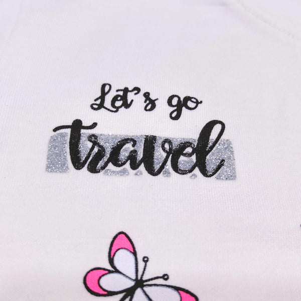 Girls' Let's Go Travel' Printed Top (3-8y) - Clothes4Kids