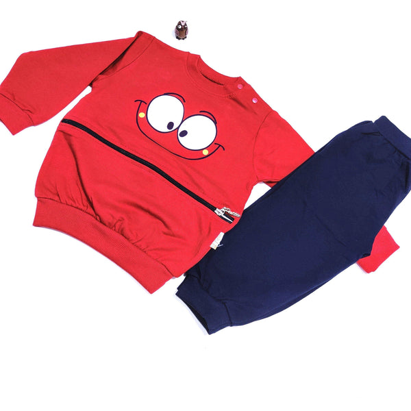 Baby Boy Red Zipped Face Set (3-18m) - Clothes4Kids