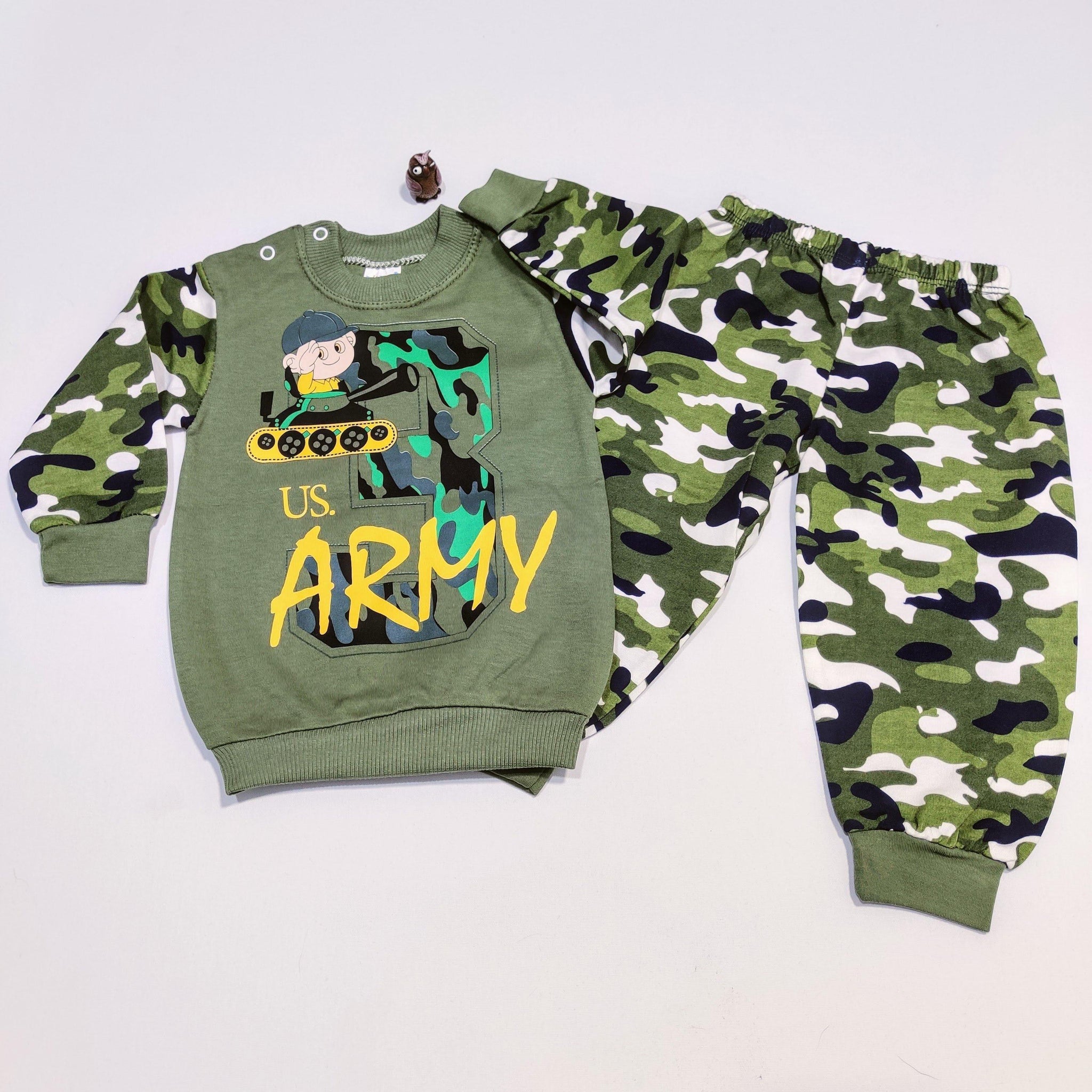 Baby Boy Camo Army Printed Set (6-12m) - Clothes4Kids