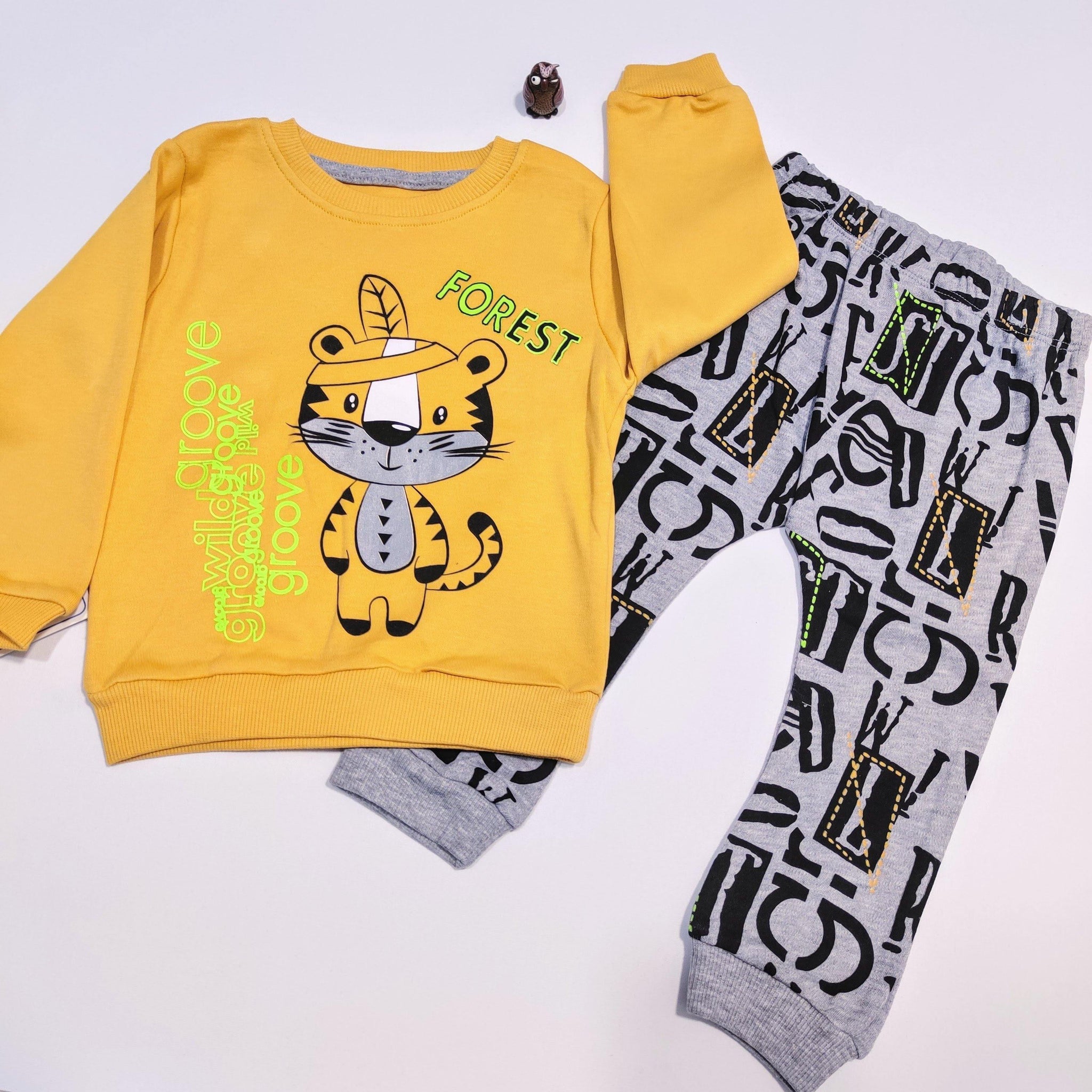 Baby Boy Tiger Forest' Printed Set (3-18m) - Clothes4Kids
