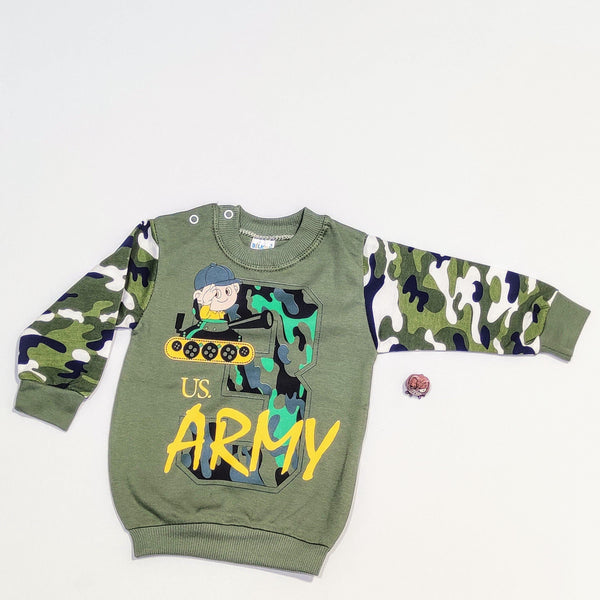 Baby Boy Camo Army Printed Set (6-12m) - Clothes4Kids