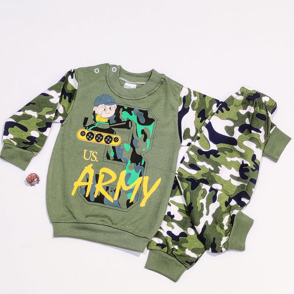 Baby Boy Camo Army Printed Set (6-12m) - Clothes4Kids