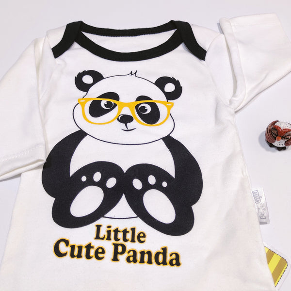 Baby Unisex 'Little Cute Panda' Printed Set (0-6m) - Clothes4Kids