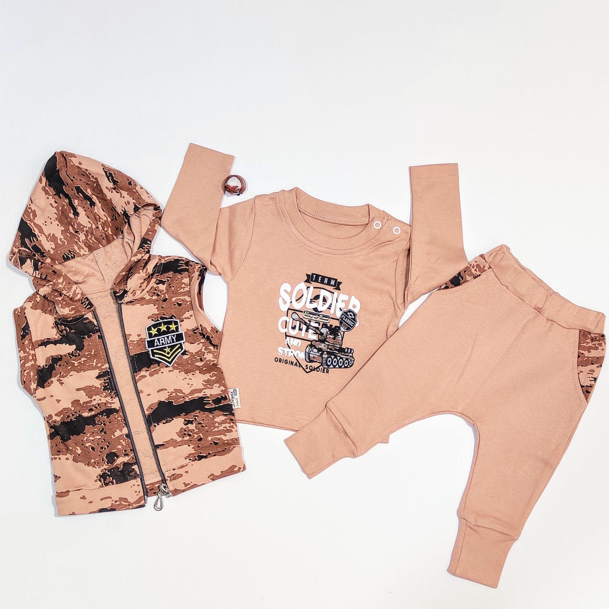 Baby Boy Camo 3pcs Set (0-9m) - Clothes4Kids