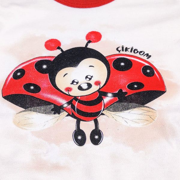 Baby 'Ladybird' Printed Red/White Set (0-9m) - Clothes4Kids