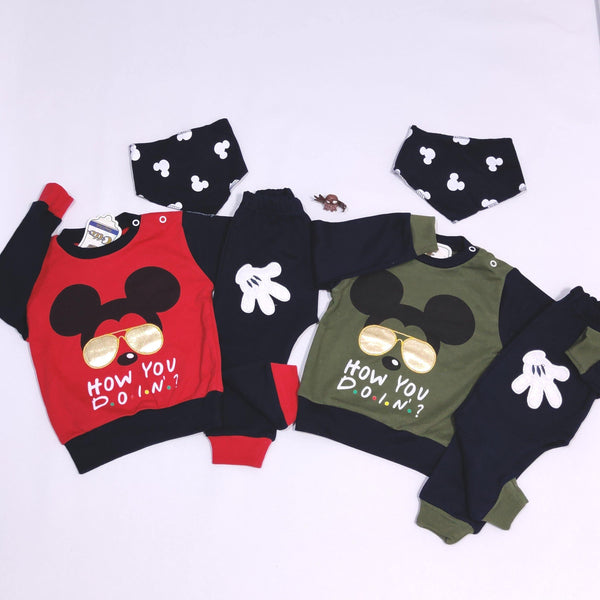 Baby 'HOW YOU DOIN'? Disney Mickey Mouse™ Set (0-9m) - Clothes4Kids