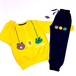 ' We Are Family' Animal Printed Set (9m-4y) - Clothes4Kids