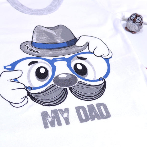 Baby Boy  'My Dad' Printed 3pcs Set (0-9m) - Clothes4Kids