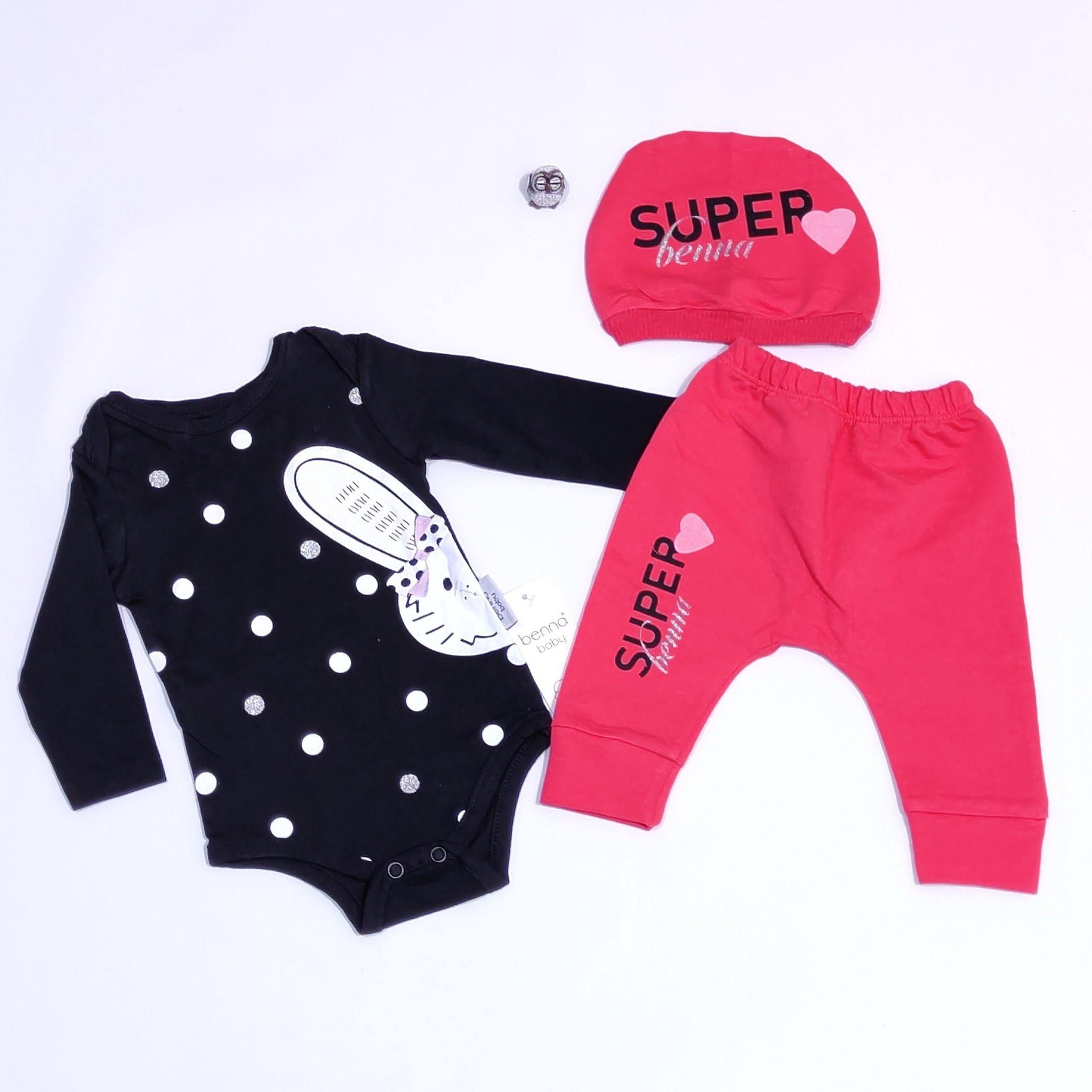 Baby Super Bunny 3pcs Set (0-9m) - Clothes4Kids