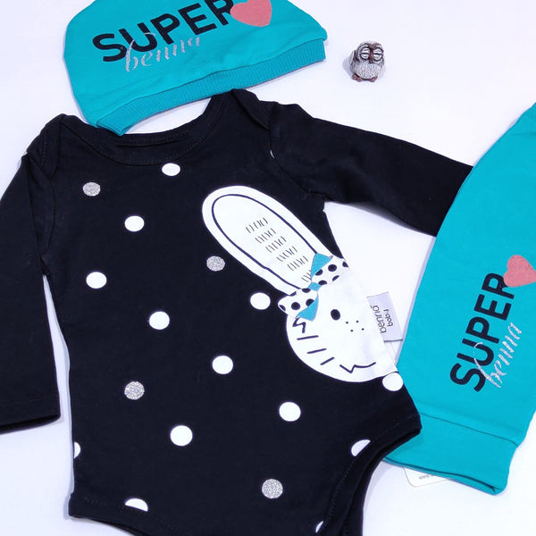 Baby Super Bunny 3pcs Set (0-9m) - Clothes4Kids