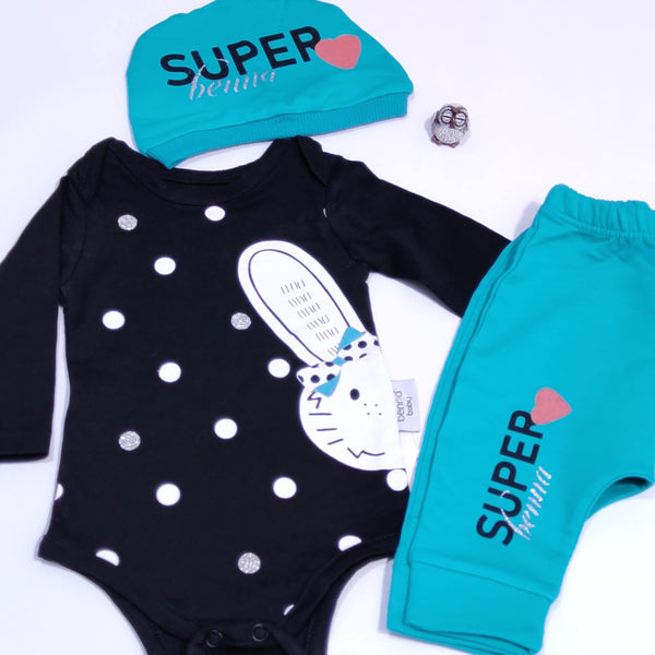 Baby Super Bunny 3pcs Set (0-9m) - Clothes4Kids