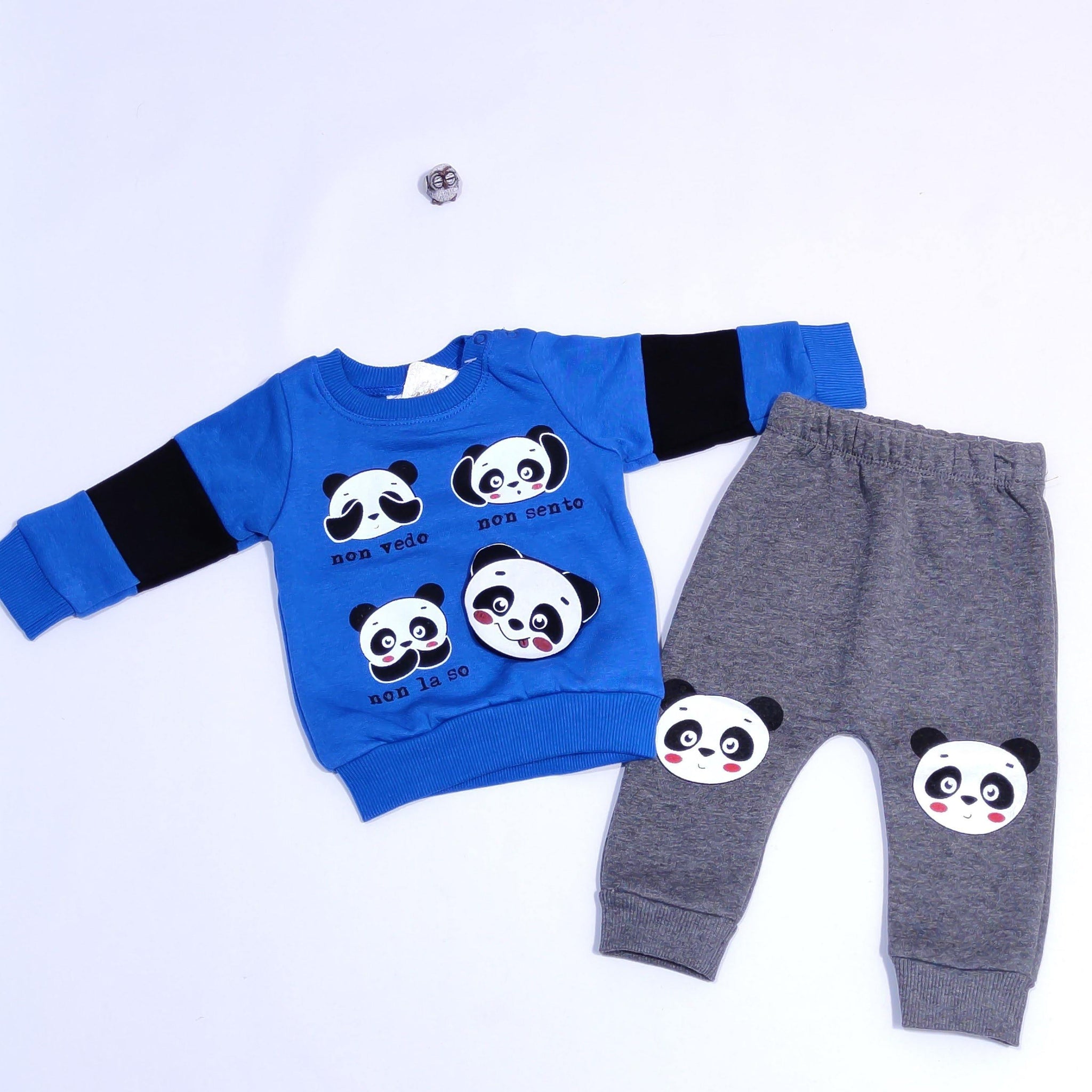 Baby Boy Little Panda Winter Warm Set (3-18m) - Clothes4Kids