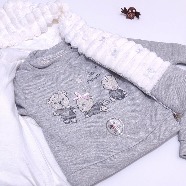 Baby Girl Teddy Bear 3pcs Set (3-12m) - Clothes4Kids