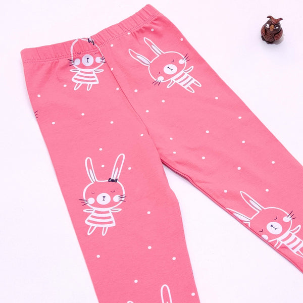Girls' Bunny Leggings (9m-8y) - Clothes4Kids