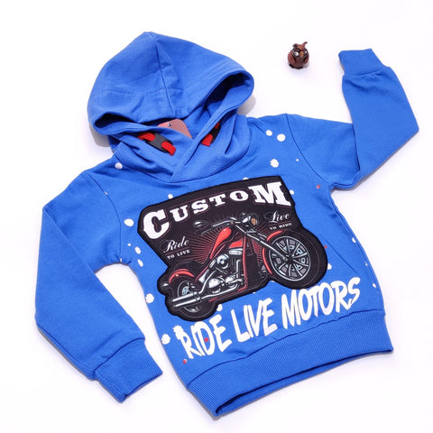 Boys' Ride Live Motors Winter Warm Hoodie (1-4y) - Clothes4Kids