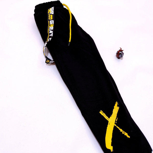 Boy's Great Change Black Joggers/Yellow X (8-14y) - Clothes4Kids