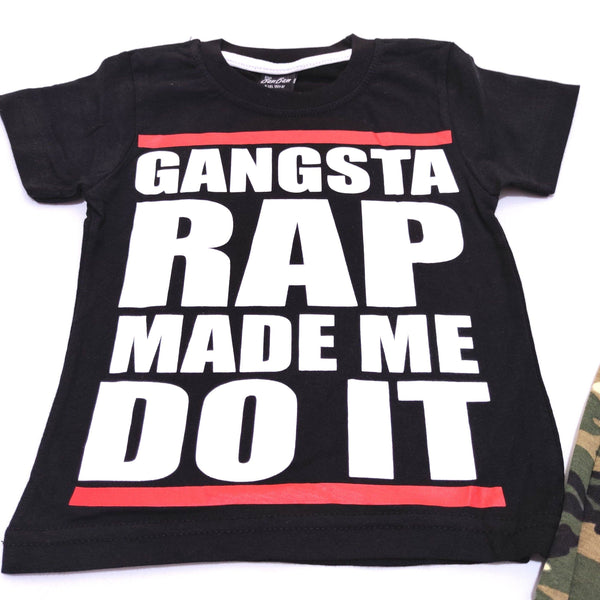 Boys' Gangsta Rap' Camo 2pcs Set (1-4y) - Clothes4Kids