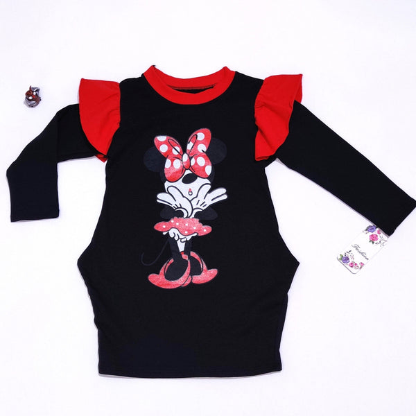 Girls' Disney Minnie Mouse Winter Warm Tunic/Dress (4-14y) - Clothes4Kids