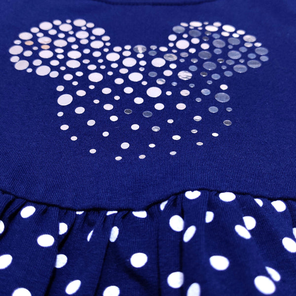 Girls' Mickey Mouse Polka Dot Long Sleeve Dress (1-7y) - Clothes4Kids