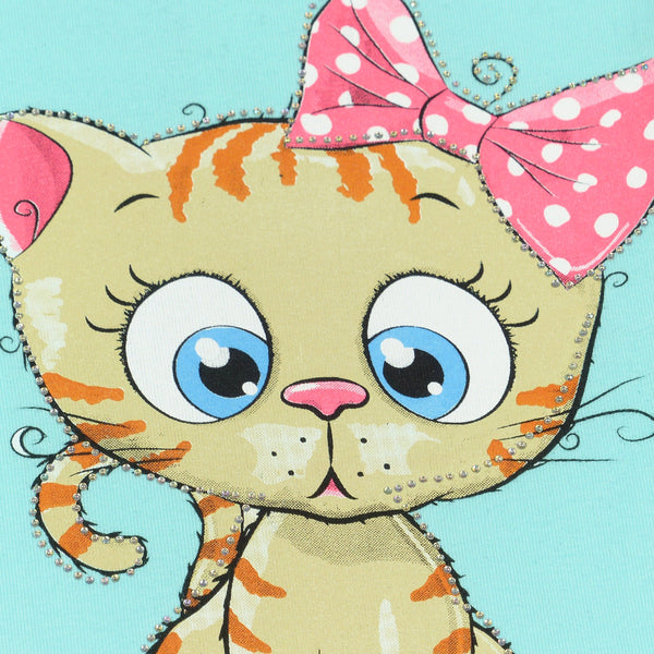 Girls' Cat Printed 2pcs Set (9m-4y) - Clothes4Kids