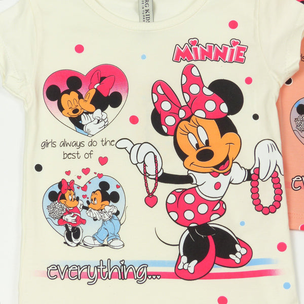 Girls' Minnie Mouse Printed T-Shirt (9m-6y) - Clothes4Kids