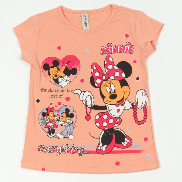 Girls' Minnie Mouse Printed T-Shirt (9m-6y) - Clothes4Kids