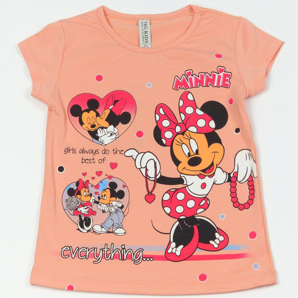 Girls' Minnie Mouse Printed T-Shirt (9m-6y) - Clothes4Kids