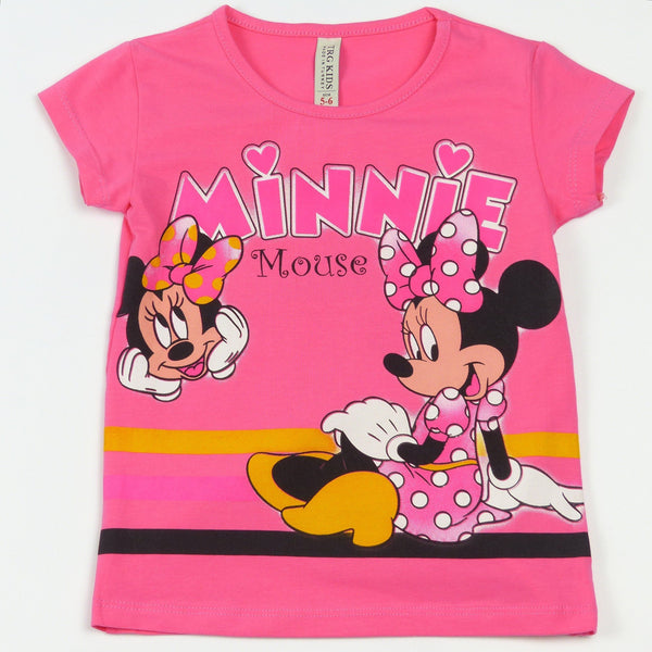 Girls' Minnie Mouse Printed T-Shirt (9m-6y) - Clothes4Kids