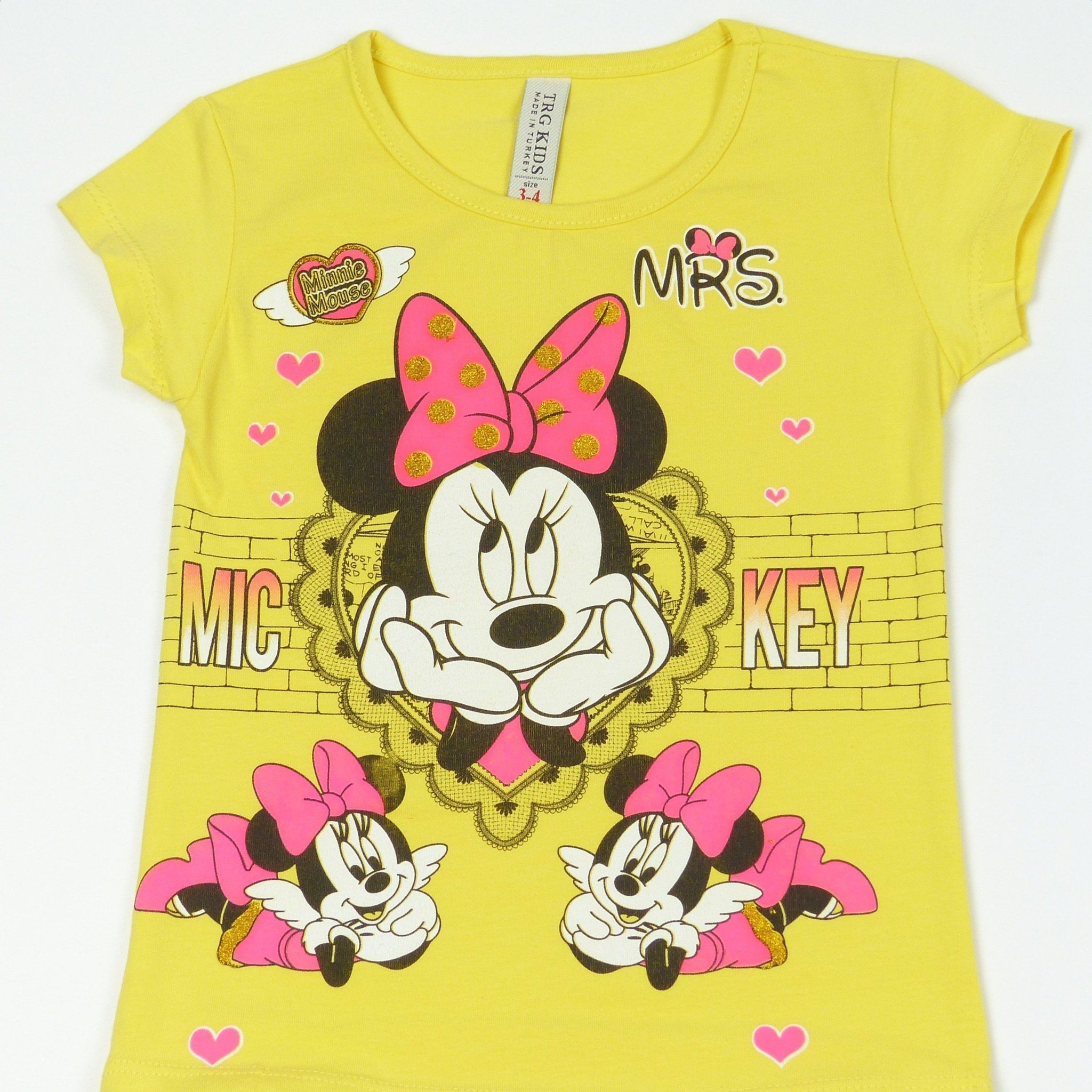 Girls' Minnie Mouse Printed T-Shirt (9m-6y) - Clothes4Kids