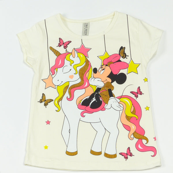 Girls' Minnie Mouse Printed T-Shirt (9m-6y) - Clothes4Kids