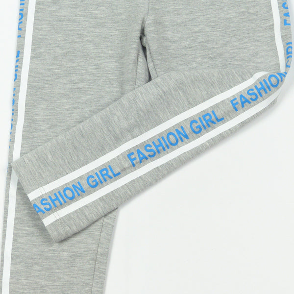 Girls' Fashion Girl' Light Grey Leggings (2-7y) - Clothes4Kids