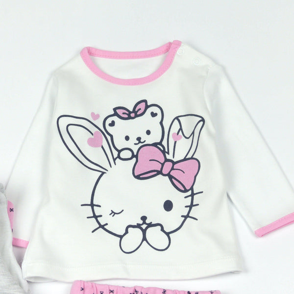 Baby Girl Pink Bunny 3pcs Set (3-12m) - Clothes4Kids