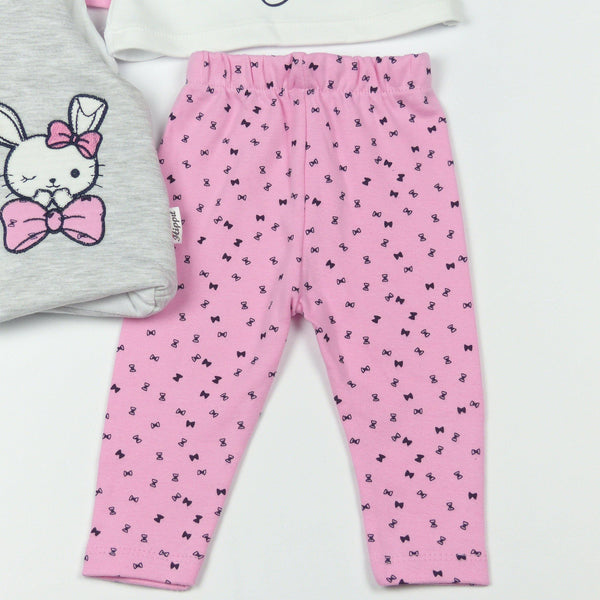 Baby Girl Pink Bunny 3pcs Set (3-12m) - Clothes4Kids