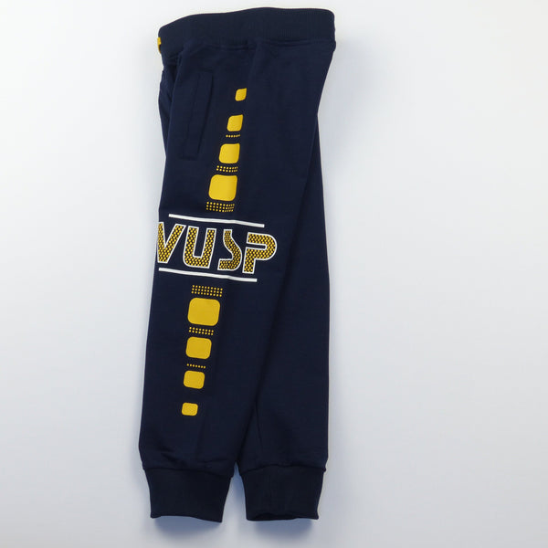 Boys' V' Navy Blue Joggers (4-8y) - Clothes4Kids