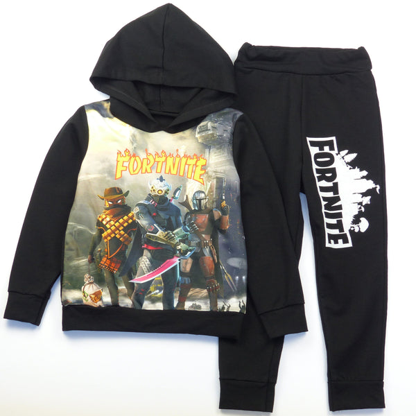 Boys' Fortnite' ' The Mandalorian' Black Tracksuit (6-13y) - Clothes4Kids