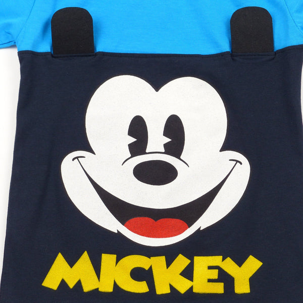 Boys' Mickey Printed T-Shirt Blue/Grey (3-8y) - Clothes4Kids