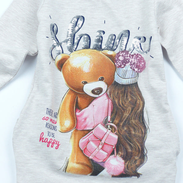Girls' Shine Sequin Long Sleeve Tunic (3-9y) - Clothes4Kids