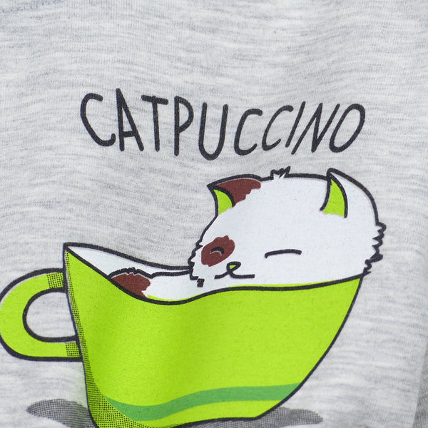 Girls' Catpuccino' Printed Long Sleeve Dress (18m-8y) - Clothes4Kids